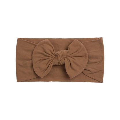 Baby Girls Rabbit Ear Bow Headband – Soft Knot Hairband for Newborns, Infants & Toddlers Photo Props
