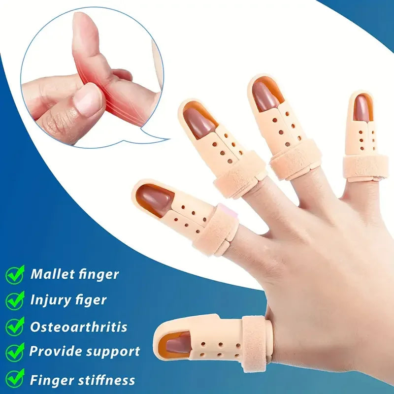 Plastic Finger Splint for Trigger Finger — Thumb Support Brace for Straightening & Injury Protection