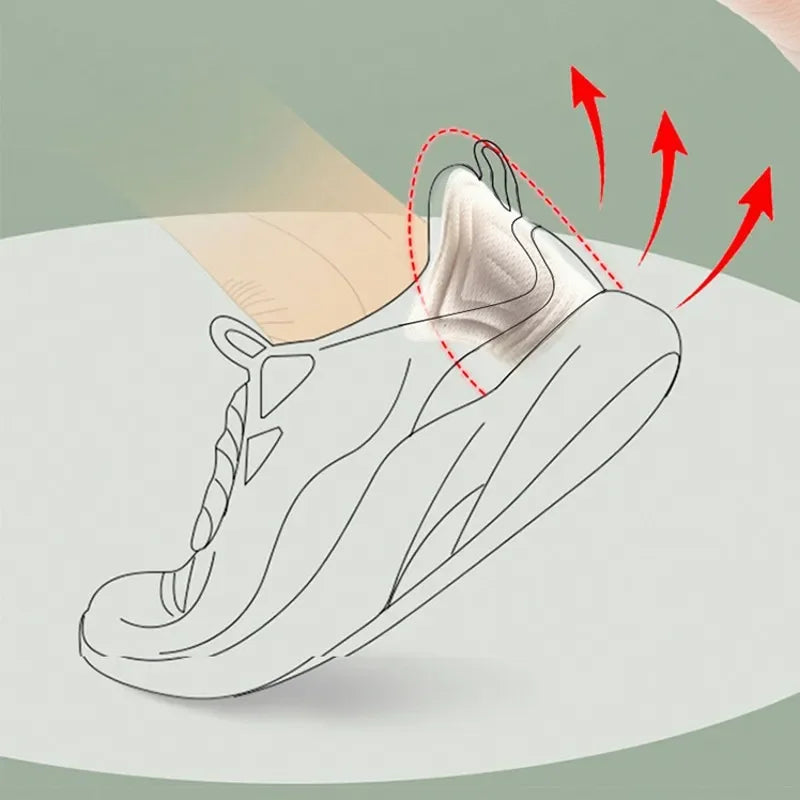 2/4pcs Heel Sticker for Sport Shoes: Women's Antiwear Feet Pad - Pain Relief Patch, Heel Protector Cushion