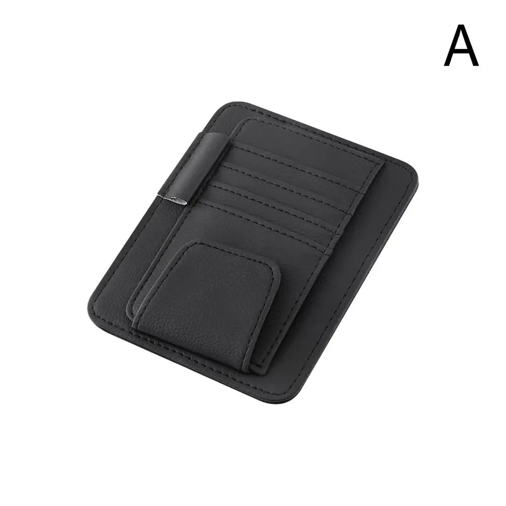 Car Sun Visor Organizer – Multi-Pocket Sunglasses & Business Card Holder, Auto Interior Accessory