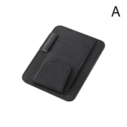 Car Sun Visor Organizer – Multi-Pocket Sunglasses & Business Card Holder, Auto Interior Accessory