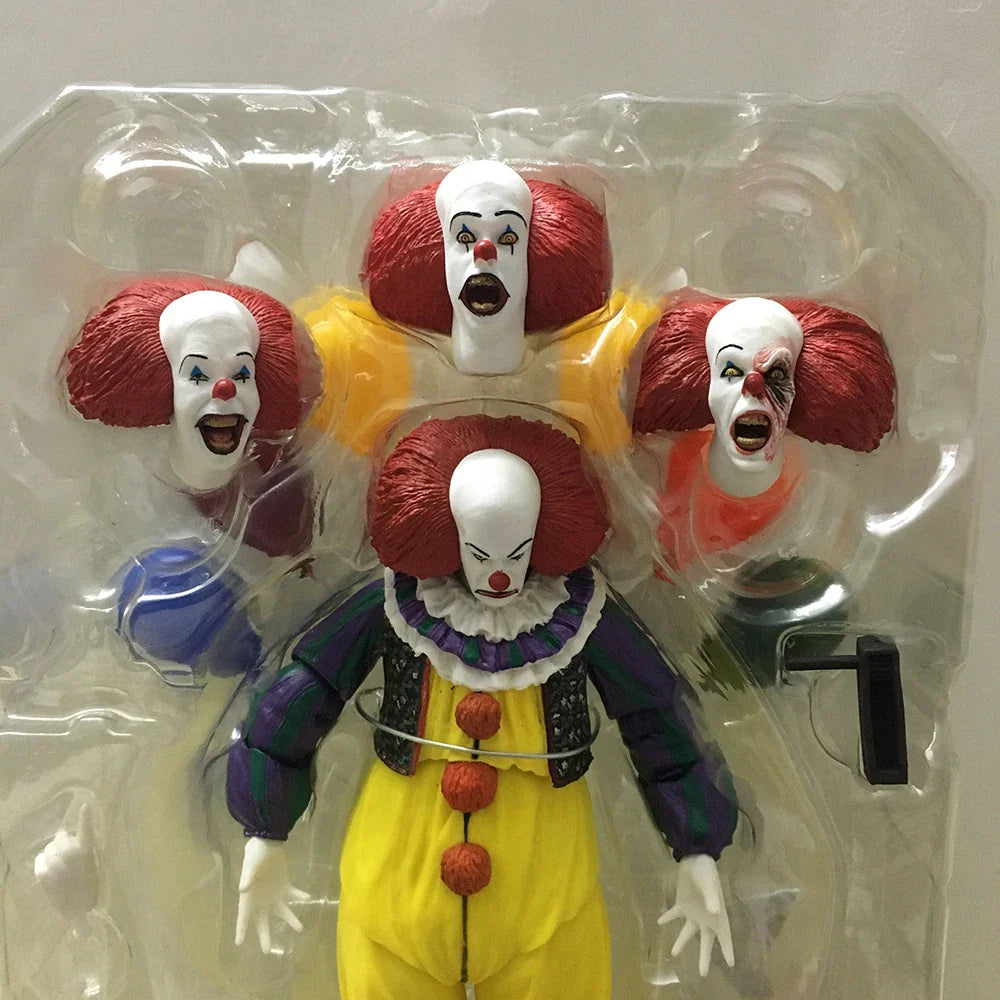 NECA Joker & Stephen King Pennywise Clown Action Figures – Halloween Decoration Gift Toys