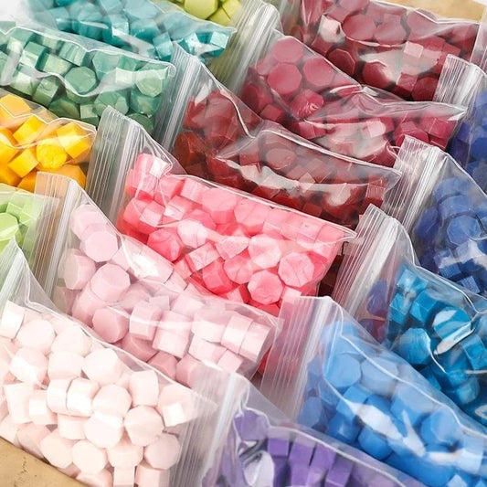 100Pc Retro Sealing Wax Beads – Seal Stamp for Wedding & Birthday Invitations, DIY Scrapbook Decoration & Crafting