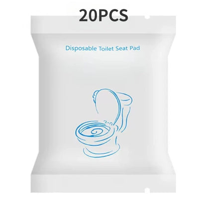 Disposable Toilet Seat Cover — Waterproof Non-Woven Travel & Hotel Bathroom Protective Cushion with Individual Packaging