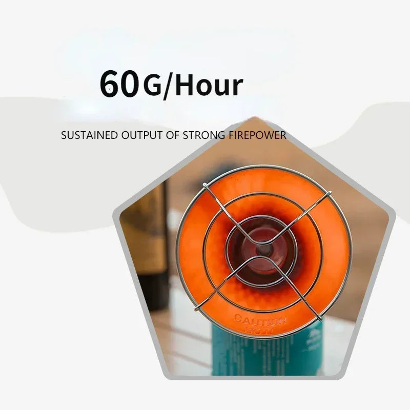 MOUNTAINHIKER Portable Mini Sun Gas Heating Stove - Outdoor Camping Heater Oven - Butane Solar Warmer