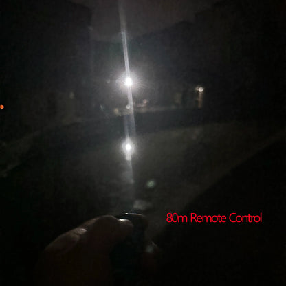 Donwof M3 Car and Motorcycle Strobe Light - Waterproof Wireless LED Flash Anti-Collision Warning Lamp with Remote Control for Cars and Bikes