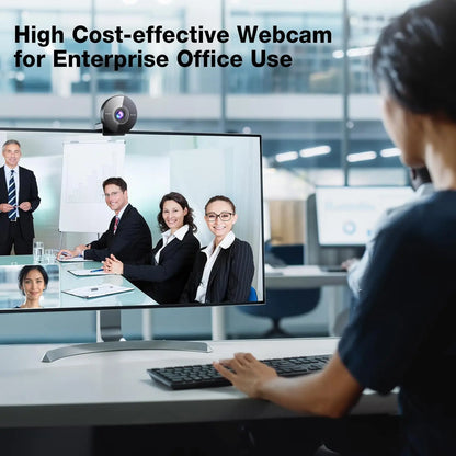 EMEET 4K Webcam with Microphone – 1080P 60FPS USB Mini Camera for Desktop & Laptop