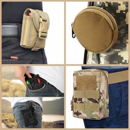 Military Gear Waist Bag: Tactical Molle Pouch for Men - Camping & Hunting Phone Accessories - Army EDC Pack & Fanny Pack Essential
