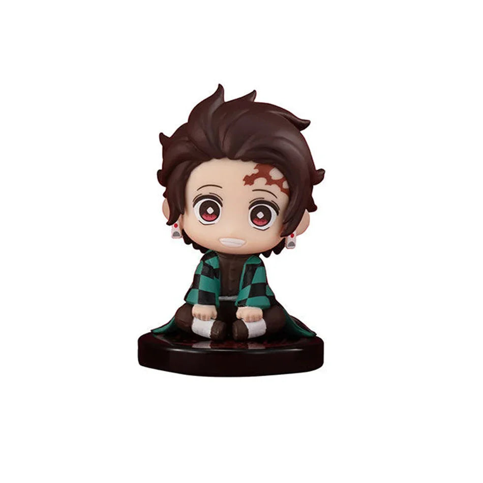 Q Posket Demon Slayer Figures – Mini PVC Dolls, Kimetsu no Yaiba Desktop Decoration, 5/10/15pcs Sets