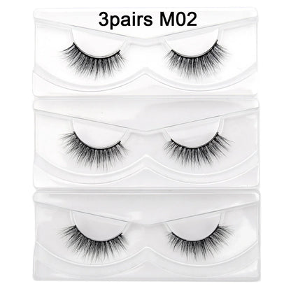 Visofree 13mm 3D Mink Eyelashes – Natural Long Handmade Cruelty-Free False Lashes for Makeup G04