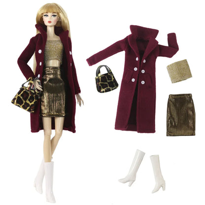 1:6 Scale Doll Clothes Set – Dress Outfit for 11.5-inch (30cm) Dolls, Multiple Styles for Girls’ Gifts