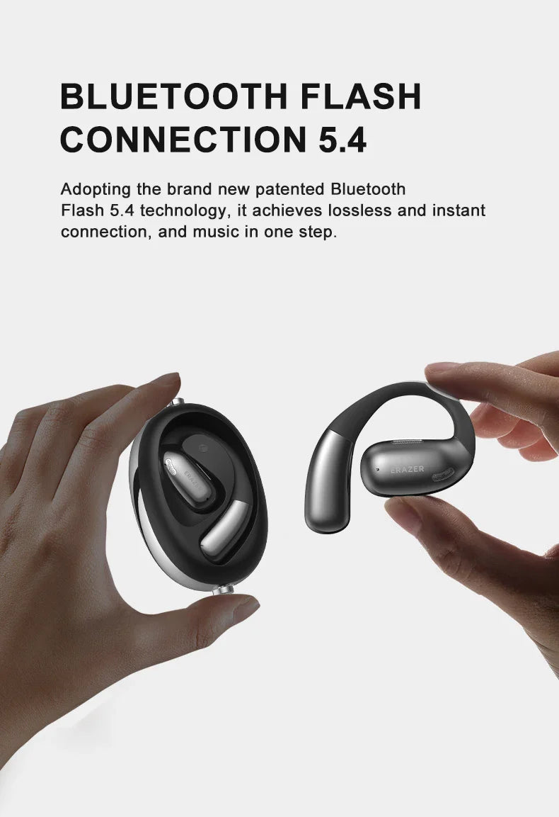 ERAZER XF31 AI Translator Earphones - Bluetooth Translation Earbuds, Sleep ASMR Headset, DIY APP, Wireless Open-Back Headphones