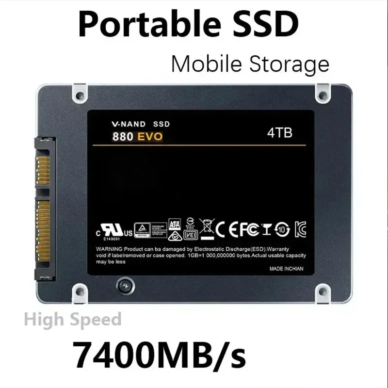 Lenovo 880 EVO SSD 1TB/2TB/4TB – Internal Solid State Drive SATA 3.0 for Laptop, Desktop, PC, PS4 & PS5