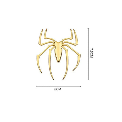 Universal 3D Metal Spider Car Sticker - Chrome Badge Emblem Decal for Auto Styling and Decoration - Exterior Car Accessories
