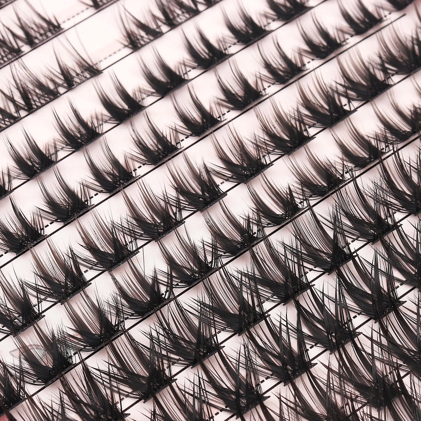 Individual Lash Extensions Kit – DIY Cluster Eyelash Book, False Lashes for Home Makeup