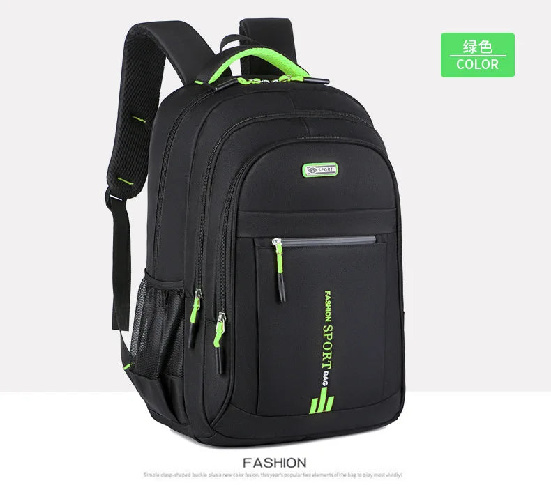 Men’s Oxford Waterproof Backpack – Business Laptop Rucksack for Travel, Work & High School Students