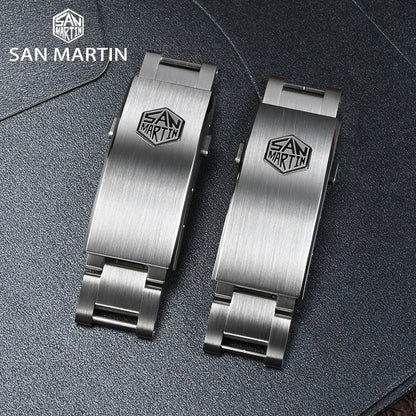 San Martin Fly Adjustable Clasp — 16mm Watch Bracelet Buckle Folding Clasp (Non-Universal)