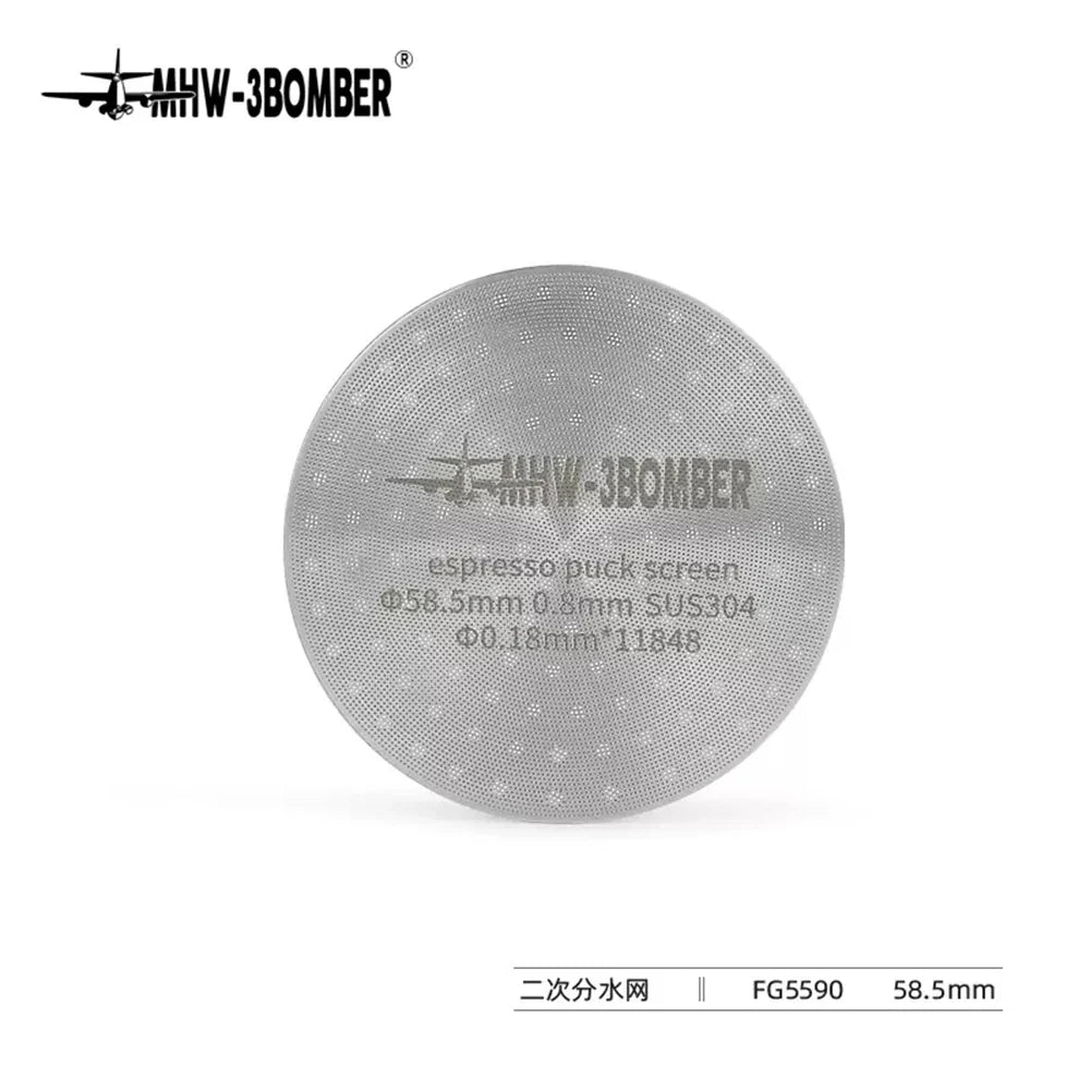 Reusable Coffee Filter Screen – 51/53/58mm Heat Resistant Mesh for Portafilter, Barista Espresso Puck Screen
