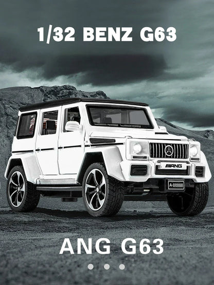 1:32 Mercedes Benz G63 Diecast Model Car with Sound & Light – Off-road SUV Miniature Alloy Toy Gift for Boyfriend