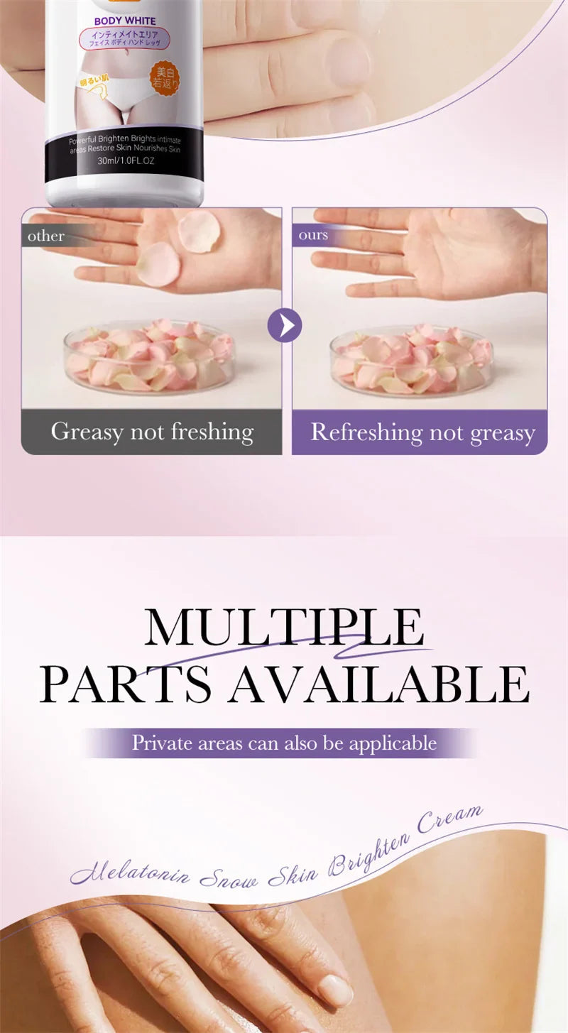 Whitening Cream for Private Parts – Underarm, Inner Thigh & Knee Brightening Serum