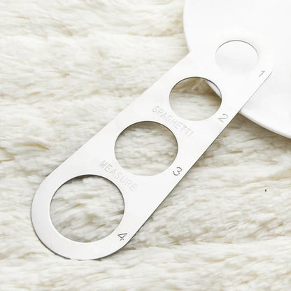Stainless Steel Spaghetti Measurer - Your Pasta Portion Perfectly Measured with Kitchen Cake Ruler Tapeline - Free Measuring Kitchen Tool