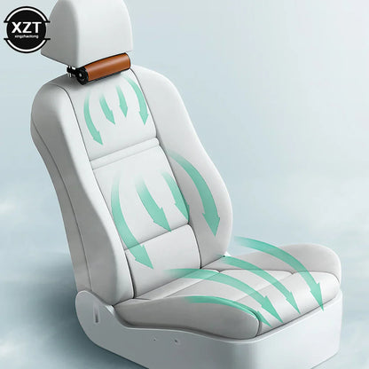 USB Plug-In Car Interior Rear Headrest Fan | Low-Noise Creative Low Power Seat Cooling | Summer Car Wind Fan for Rear Seats