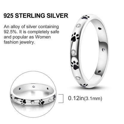925 Sterling Silver Ring – Infinite Love Star & Moon Design for Women, Wedding Jewelry Gift