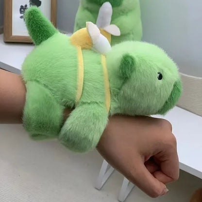 Kawaii Animal Plush Wristband — Panda, Capybara & Fox Soft Doll Toy Christmas Gift