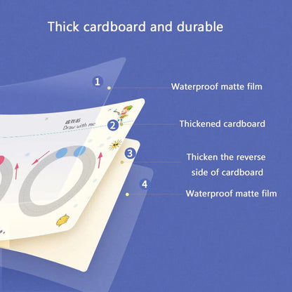 Magical Reusable Tracing Workbook – Montessori Drawing Practice & Control Training Copybook for Kids