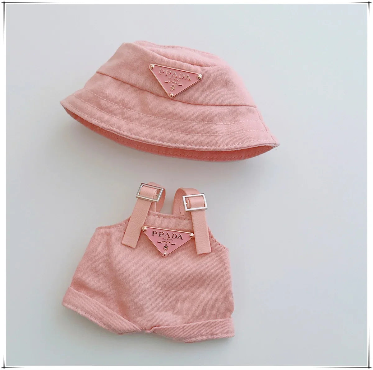 17cm Labubu Mini Doll Outfit Set - Hat, Clothes & Shoes for Labubu II Sitting Party Game Accessories