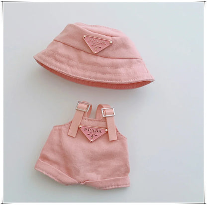 17cm Labubu Mini Doll Outfit Set - Hat, Clothes & Shoes for Labubu II Sitting Party Game Accessories