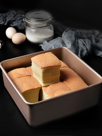 7/8/9 Inch Square Cake Mold – Sponge and Fluffy Cake Pan for Family Baking, Pastries, Cookies, and Chocolate Making