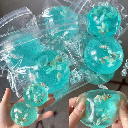 Adult Ocean Squishy Stress Balls – Sensory Fidget Toys for Anxiety & Autism Relief, Maltose Water Ball Bulk Gift