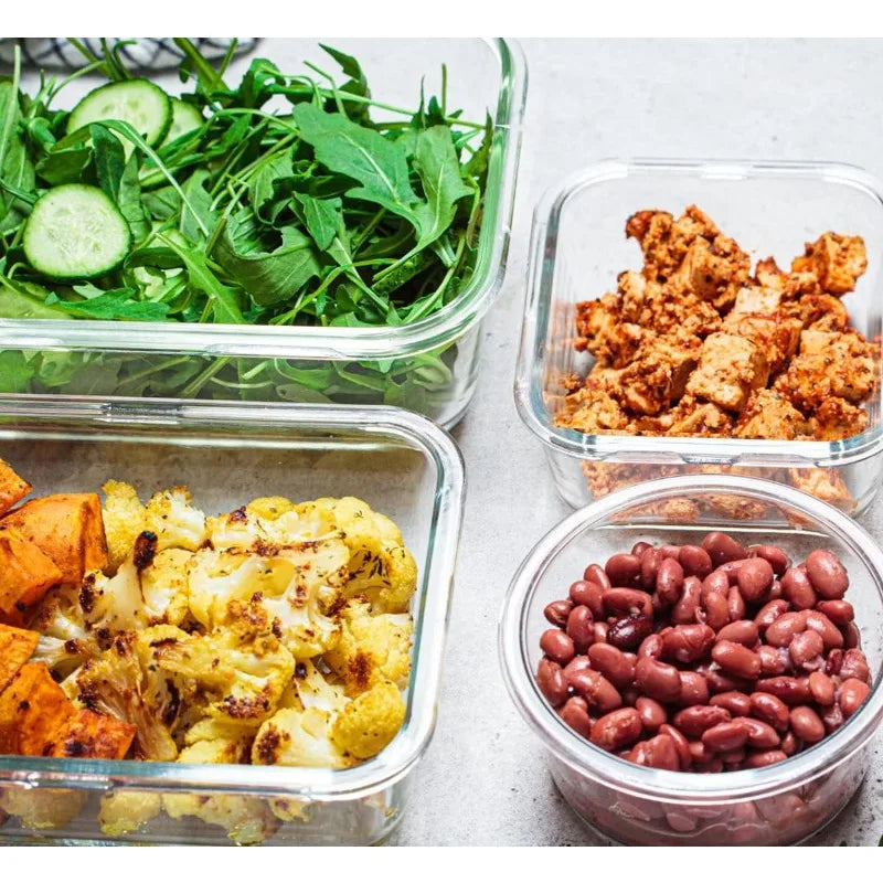 30-Piece Glass Food Storage Container Set — Airtight Meal Prep Containers with Upgraded Snap-Lock Lids, Oven Safe