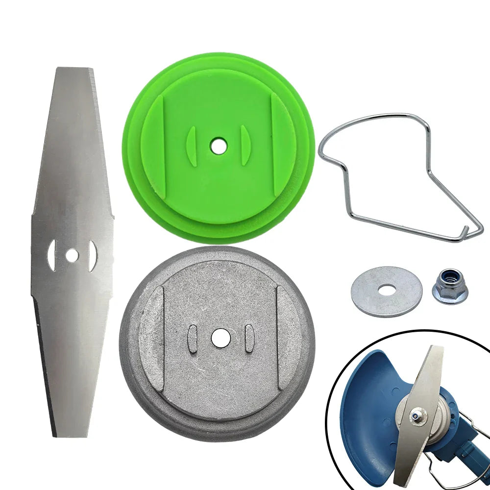 Metal Grass Trimmer Blade Base - Electric Lawn Mower Brush Cutter Accessory for Garden Maintenance