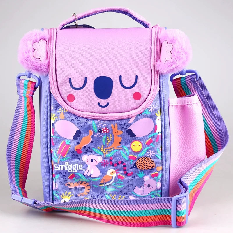 Australian Smiggle Cartoon Stitch Large-Capacity Insulated Bag – Lunch & Breakfast Handbag for Kids, Outdoor Use Gift