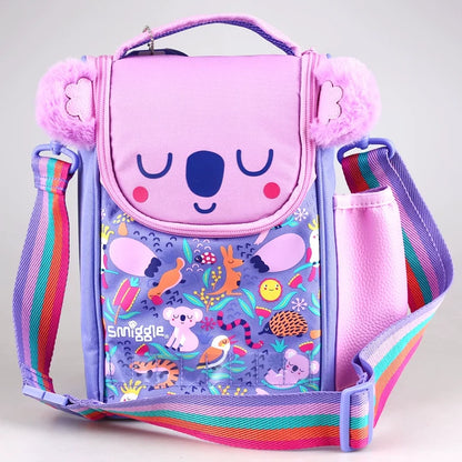 Australian Smiggle Cartoon Stitch Large-Capacity Insulated Bag – Lunch & Breakfast Handbag for Kids, Outdoor Use Gift