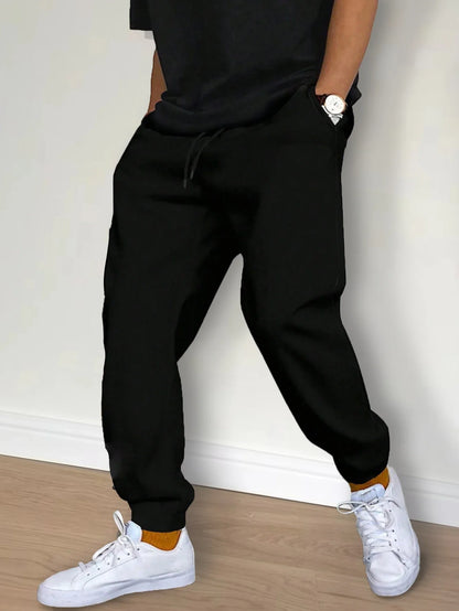New Men's Casual Sports Pants - Gym Jogger Sweatpants for Running & Workout, Fashionable Long Trousers