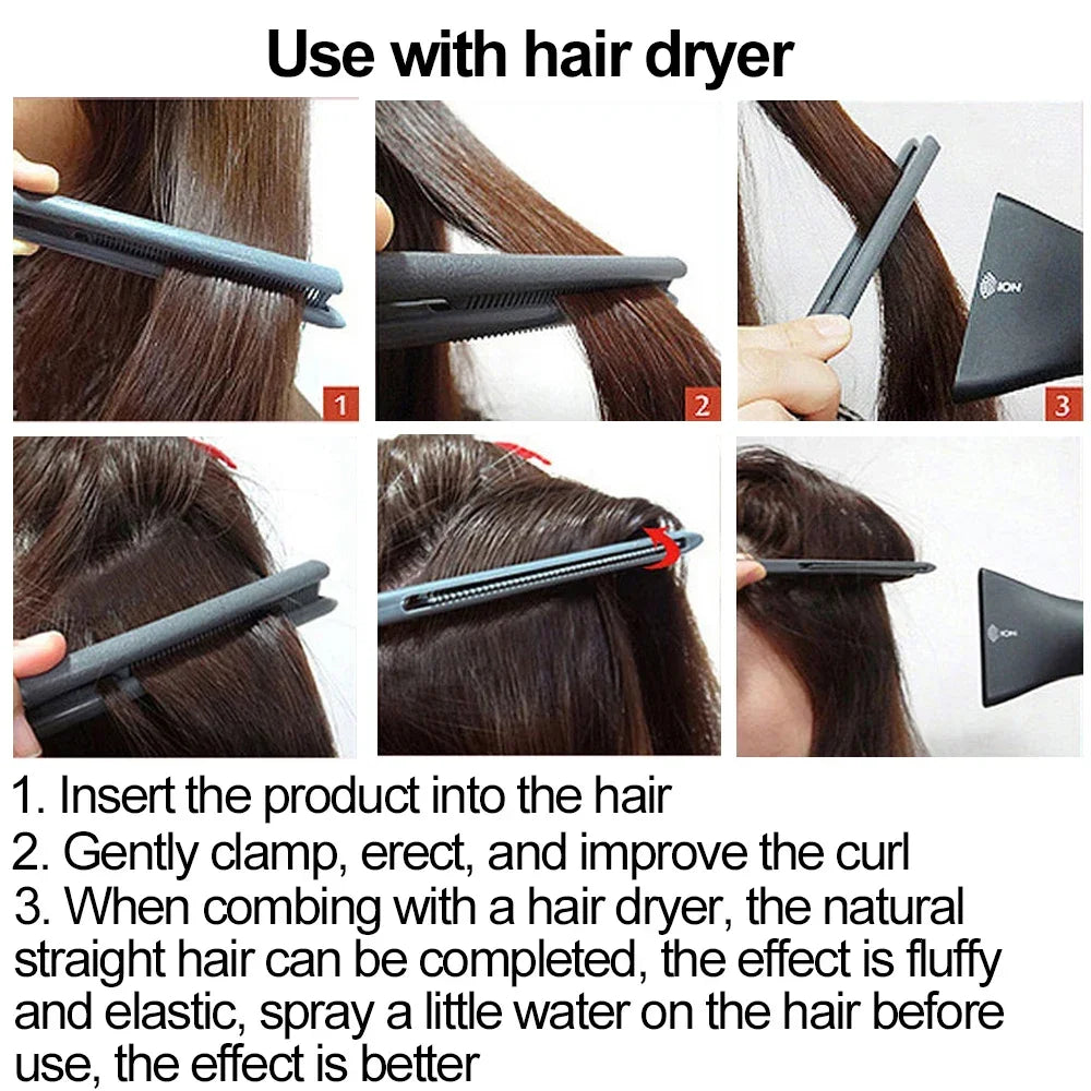 Hair Straightening Comb - V-Type Straightening Brush for Women, DIY Salon Haircut & Professional Styling Tool