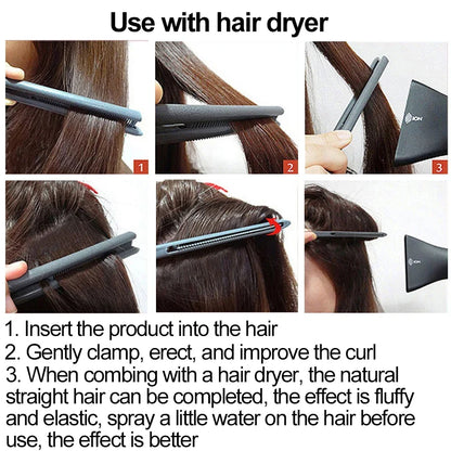 Hair Straightening Comb - V-Type Straightening Brush for Women, DIY Salon Haircut & Professional Styling Tool