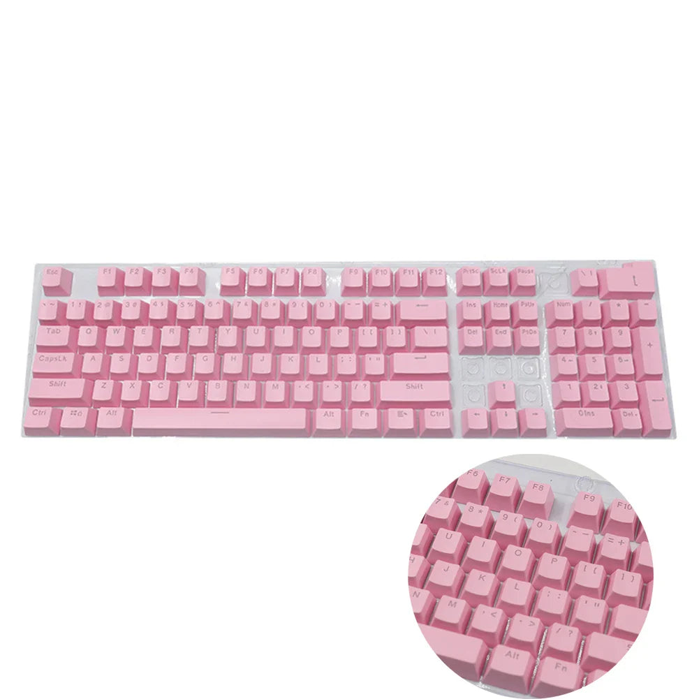 104PCS Universal Mechanical Keyboard Keycaps – Ergonomic Blank Replacement for Cherry MX Backlit Keyboards