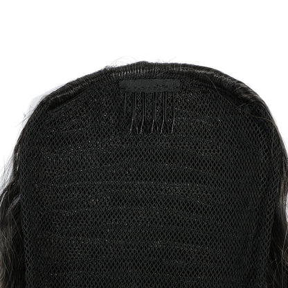 Gladys Water Wave Ponytail: Heat-Resistant Synthetic Fiber Curly Drawstring Hair Extension - Perfect for Black Women