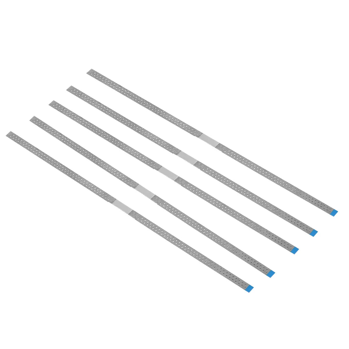 AZDENT Dental Diamond Polishing Strips – 5pc Stainless Steel Orthodontic IPR Fine & Medium Polish