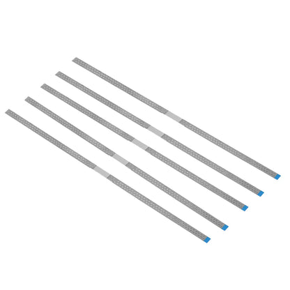 AZDENT Dental Diamond Polishing Strips – 5pc Stainless Steel Orthodontic IPR Fine & Medium Polish