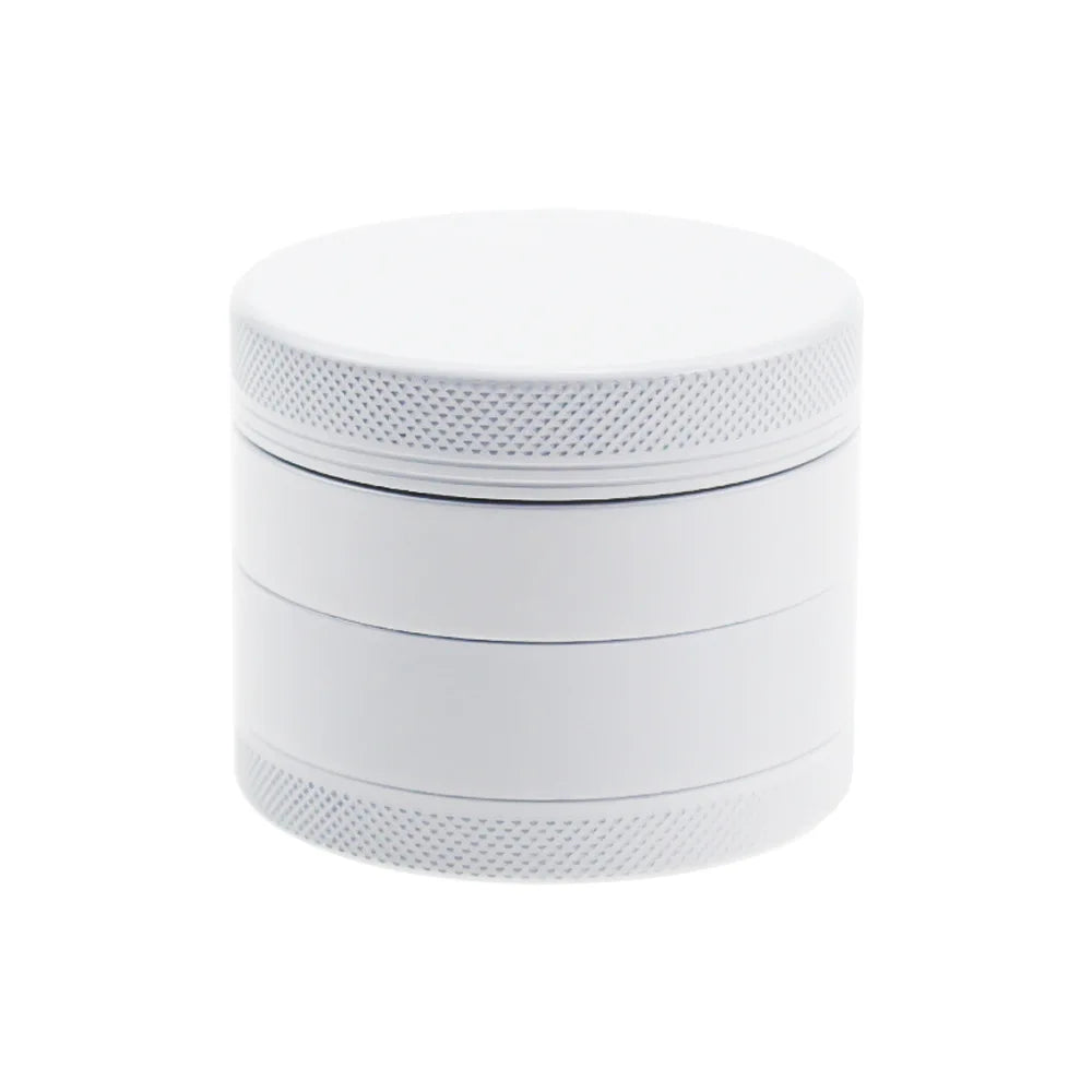 White Ceramic Coating Spice Grinder – 4-Layer 63mm (2.5") Nonstick Metal Herb Grinder
