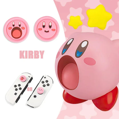 Kirby Silicone Case for Nintendo Switch – Joy-Con Thumb Stick Grip & Joystick Cover 2024