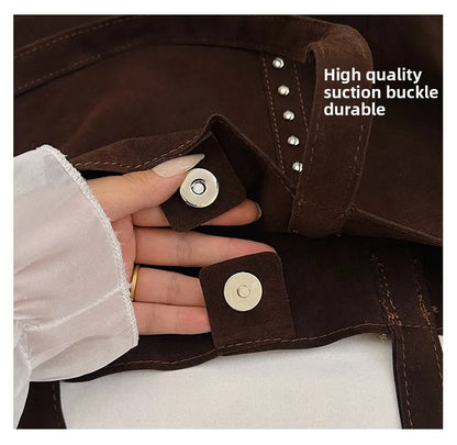 2025 Women’s Faux Suede Handbag – High-Quality, Versatile Large Capacity Shoulder Bag