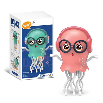 Electric Dancing Octopus & Jellyfish Toy – Eight-Arm Automatic Obstacle-Avoidance Interactive Toy for Kids’ Development