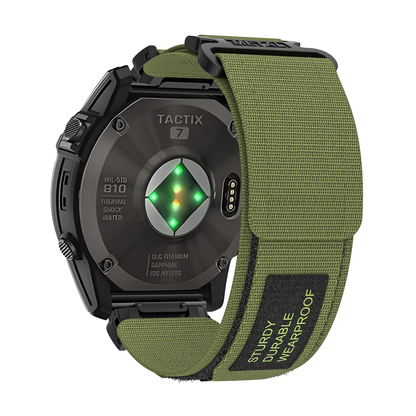 Rugged Nylon Quick Fit Watch Band — Compatible with Garmin Fenix E 8/7X/7/6/6X/5/5X/3HR