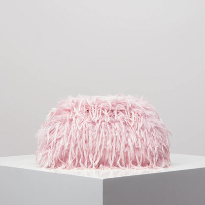 Dopamine Y2K Plush Clutch Bag – Candy-Colored Women's Clip Purse for Dinner or Party Dresses